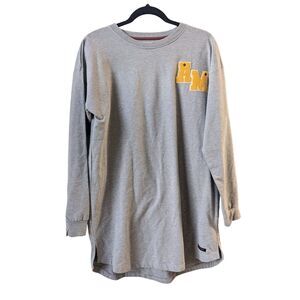 New A Monday Youth Girls Size 14 Melange Louba Dress 237 Grey Cotton Soft Sweat